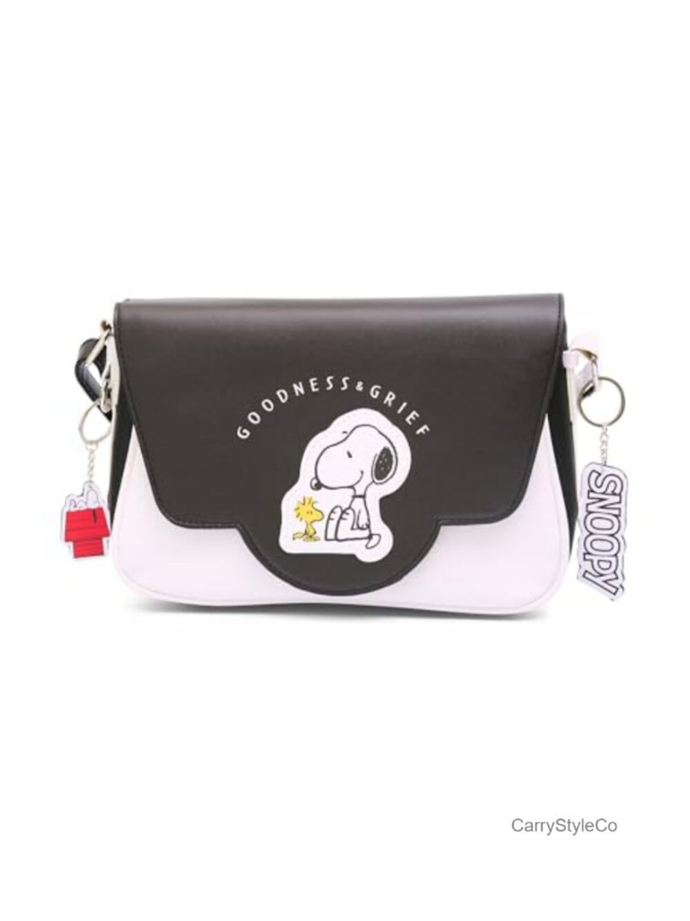 Peanuts Snoopy Woodstock Crossbody Bag Vegan Leather Adjustable Strap New